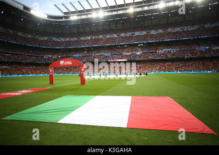 Madrid, Spain. 2nd September, 2017. FIFA 2018 World Cup Qualifier. Group G. Match between Spain vs Italy. Credit: marco iacobucci/Alamy Live News Stock Photo