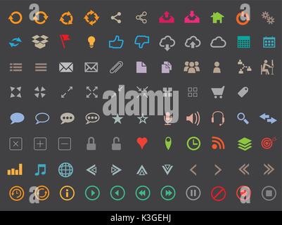 Web Icons Stock Vector