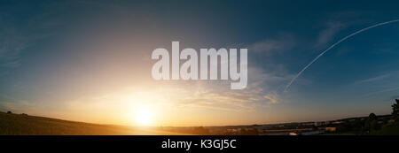 Sunset, sunrise sky panorame Stock Photo