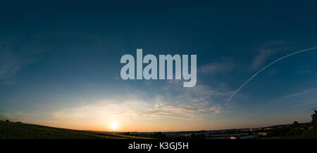 Sunset, sunrise sky panorame Stock Photo