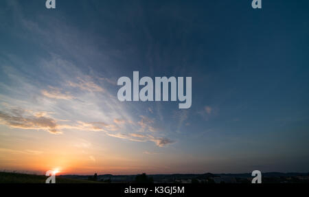 Sunset, sunrise sky panorame Stock Photo