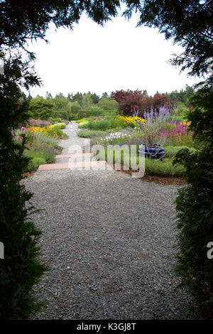 Kingsbrae Garden at St Andrews by-the-Sea in New Brunswick, Canada.The gardens are a popular tourist atraction. Stock Photo