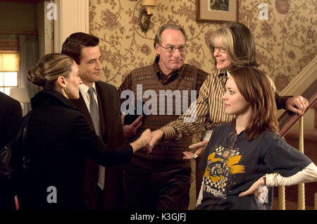 THE FAMILY STONE Everett Stone introduces his girlfriend Meredith Morton (Sarah Jessica Parker) to his father Kelly (Craig T. Nelson), mother Sybil (Diane Keaton) and sister Amy (Rachel McAdams)     Date: 2005 Stock Photo