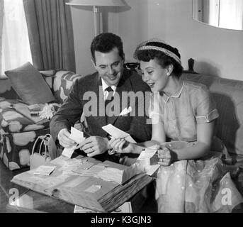 LARRY PARKS, BETTY GARRETT Stock Photo