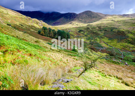The head of Cwm Pennant, Snowdonia, North Wales,UK Stock Photo