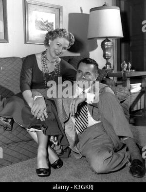 GLENN FORD American actor with his first wife ELEANOR POWELL Stock Photo