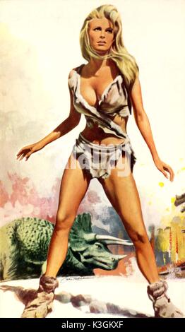 ONE MILLION YEARS B.C. RAQUEL WELCH - poster art by Chantrell ONE MILLION YEARS BC Stock Photo