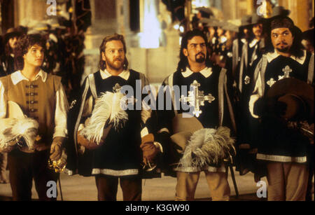 THE THREE MUSKETEERS [US 1993]  CHRIS O'DONNELL, KEIFER SUTHERLAND, CHARLIE SHEEN, OLIVER PLATT     Date: 1993 Stock Photo