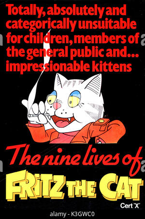 FRITZ THE CAT, Fritz the Cat, 1972 Stock Photo - Alamy