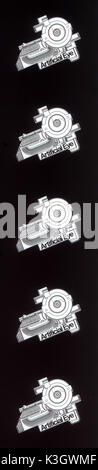Logo for the film distibution company ARTIFICIAL EYE run by Andi Engel Stock Photo