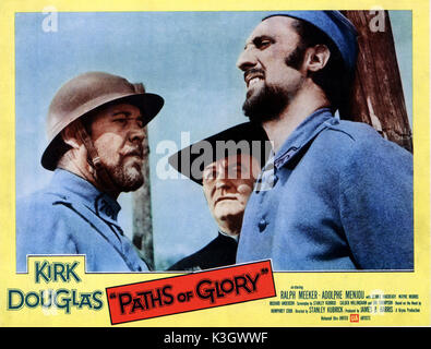 PATHS OF GLORY PATHS OF GLORY WAYNE MORRIS, EMILE MEYER, TIMOTHY CAREY     Date: 1957 Stock Photo