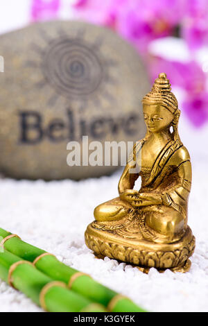 Buddha statue in ZEN garden Stock Photo