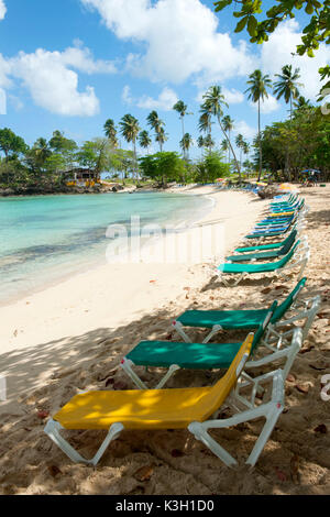 The Dominican Republic, peninsula Samana, los Galeras, Playa Rincon Stock Photo