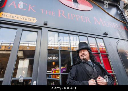 England, London, Whitechapel, Cable Street, Jack The Ripper Museum Stock Photo