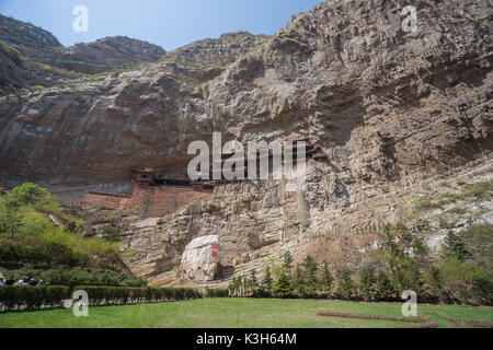 China, Shanxi Province,Near Hunyuan City, Mt. Hengshan, The Hanging Temple (Xuanhong Temple) Stock Photo