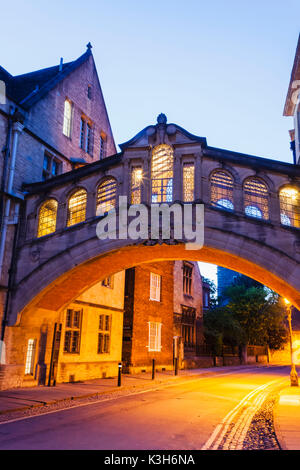 England, Oxfordshire, Oxford, Hertford College, Bridge of Sighs Stock Photo