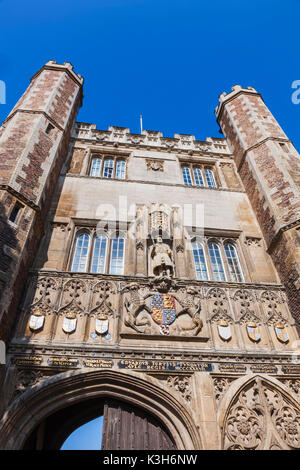 England, Cambridgeshire, Cambridge, Trinity College, The Great Gate Stock Photo