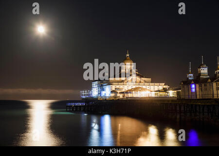 England, East Sussex, Eastbourne, Eastbourne Pier in the Moonlight