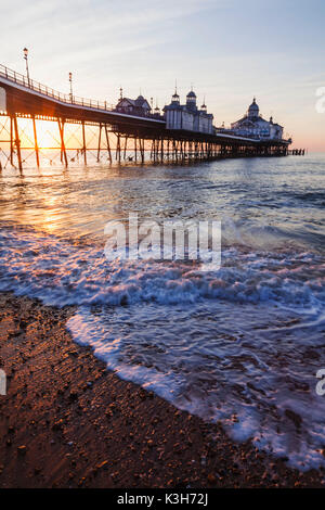 England, East Sussex, Eastbourne, Eastbourne Pier at Dawn Stock Photo