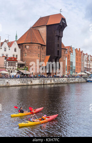 Poland, Gdansk City, Gdansk Old Town, Gdansk Zuraw Crane Stock Photo