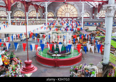 United Kingdom, Channel Islands, Jersey, St.Helier, Central Market Stock Photo