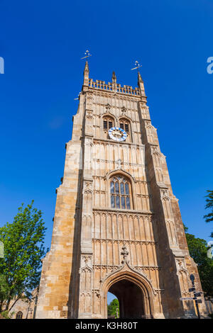 England, Worcestershire, Cotswolds, Evesham, Evesham Abbey, Abbey Bell Tower Stock Photo