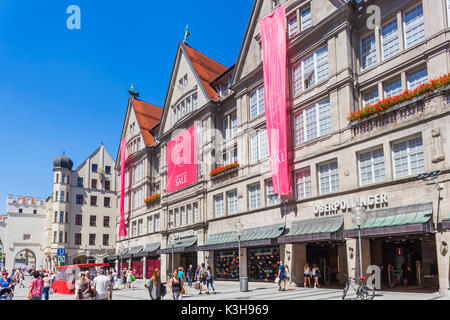 Germany, Bavaria, Munich, Neuhauser strasse Shopping Street Stock Photo