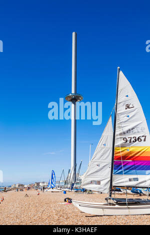 England, East Sussex, Brighton, British Airways i360 Tower Stock Photo