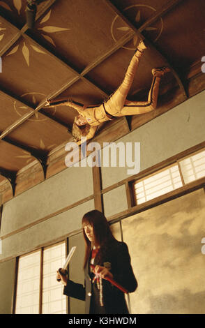 Quality: 2nd Generation. Film Title: Kill Bill. KILL BILL VOL 1 CHIAKI KURIYAMA, UMA THURMAN     Date: 2003 Stock Photo