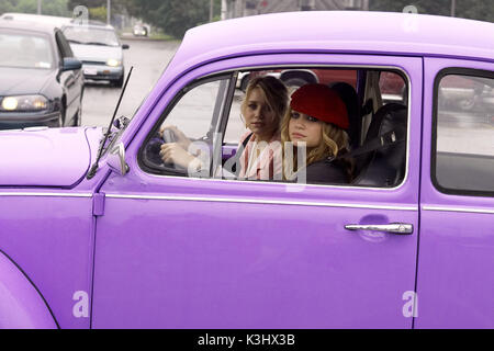 From left to right: ASHLEY OLSEN and MARY-KATE OLSEN star in Warner Bros. Pictures' action comedy New York Minute.  PHOTOGRAPHS TO BE USED SOLELY FOR ADVERTISING, PROMOTION, PUBLICITY OR REVIEWS OF THIS SPECIFIC MOTION PICTURE AND TO REMAIN THE PROPERTY OF THE STUDIO. NOT FOR SALE OR REDISTRIBUTION. NEW YORK MINUTE [US 2004]  [L-R] ASHLEY OLSEN, MARY-KATE OLSEN Stock Photo