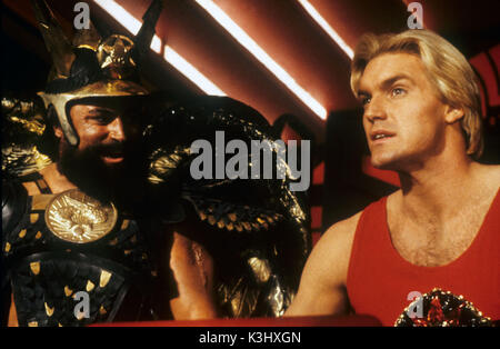 FLASH GORDON FLASH GORDON BRIAN BLESSED, SAM JONES     Date: 1980 Stock Photo