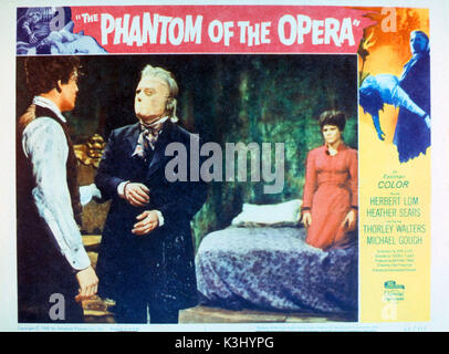 THE PHANTOM OF THE OPERA EDWARD DE SOUZA, HERBERT LOM as the Phantom, HEATHER SEARS     Date: 1962 Stock Photo