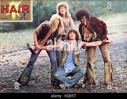 HAIR DON DACUS, ANNIE GOLDEN, DORSEY WRIGHT [seated] TREAT WILLIAMS Stock Photo