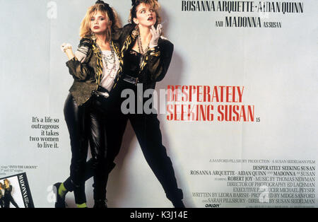 DESPERATELY SEEKING SUSAN  ROSANNA ARQUETTE, MADONNA     Date: 1985 Stock Photo