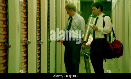 PRIMER David Sullivan (L) as Abe and Shane Carruth (R) as Aaron PRIMER DAVID SULLIVAN as Abe and SHANE CARRUTH as Aaron [right]     Date: 2004 Stock Photo