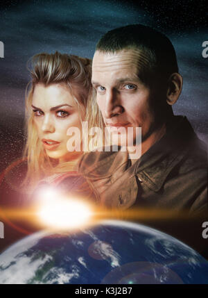 Picture Shows:  Rose Tyler (BILLIE PIPER) and Doctor Who  (CHRISTOPHER ECCLESTON)  CHRISTOPHER ECCLESTON plays The Doctor  in this new series coming soon to BBC ONE with BILLIE PIPER as Rose Tyler. Travelling through time and space, the Doctor and Rose come face to face with a number of new and exciting monsters - as well as battling with the Doctor's arch-enemy, the Daleks.   WARNING:  Use of this copyrighted image is subject to Terms of Use of BBC Digital Picture Service.  In particular, this image may only be used during the publicity period for the purpose of publicising DOCTOR WHO and pro Stock Photo