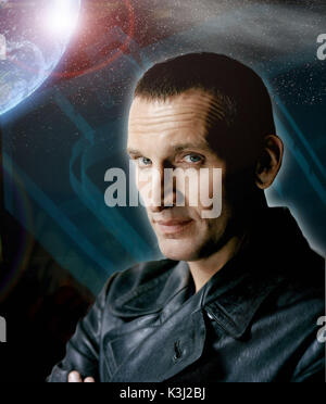 Picture Shows: The Doctor (CHRISTOPHER ECCLESTON).  CHRISTOPHER ECCLESTON plays The Doctor  in this new series coming soon to BBC ONE with BILLIE PIPER as Rose Tyler. Travelling through time and space, the Doctor and Rose come face to face with a number of new and exciting monsters - as well as battling with the Doctor's arch-enemy, the Daleks.   WARNING:  Use of this copyrighted image is subject to Terms of Use of BBC Digital Picture Service.  In particular, this image may only be used during the publicity period for the purpose of publicising DOCTOR WHO and provided BBC is credited.  Any use Stock Photo