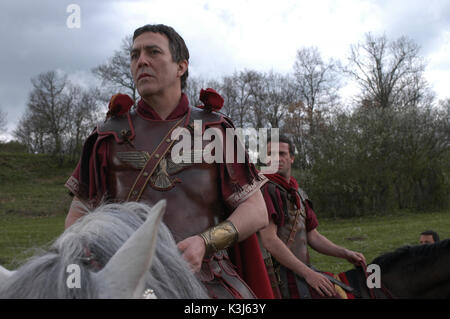 ROME CIARAN HINDS as Julius Caesar, JAMES PUREFOY as Marc Antony Stock Photo