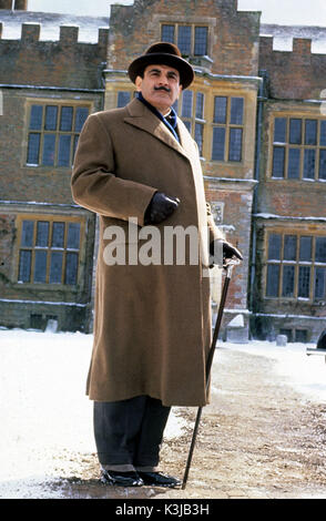 POIROT DAVID SUCHET as Hercule Poirot Stock Photo