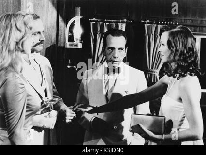 THE MAN WITH BOGART'S FACE [US 1980] MICHELLE PHILLIPS, FRANCO NERO, ROBERT SACCHI, SYBIL DANNING     Date: 1980 Stock Photo