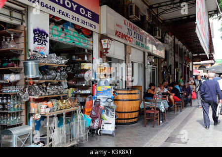 Greece Athens Athinas Street Stock Photo