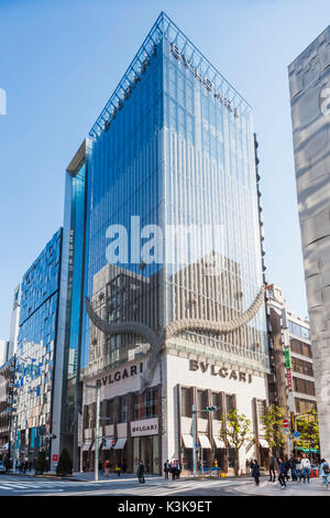 Japan Hoshu Tokyo Ginza Bvlgari Store Stock Photo Alamy