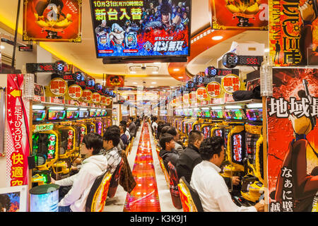 Japan, Hoshu, Tokyo, Akihabara, Pachinko Parlour Stock Photo