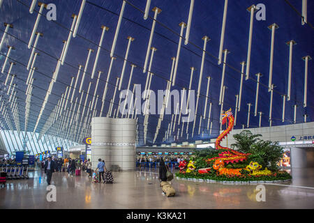China, Shanghai City, Pudong International Airport Stock Photo