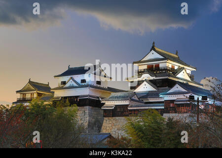 Japan, Shikoku Island, Matsuyama City, Matsuyama Castle Stock Photo