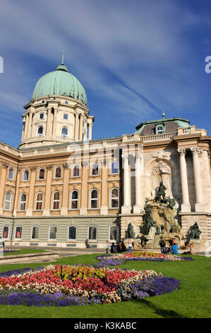 Hungary, Budapest, Buda, the Royal Palace on Castle Hill (or Buda hill) listed as World Heritage by UNESCO Stock Photo