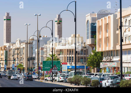 Uae Al Ain Skyline From Zayed Bin Sultan Street Stock Photo Alamy