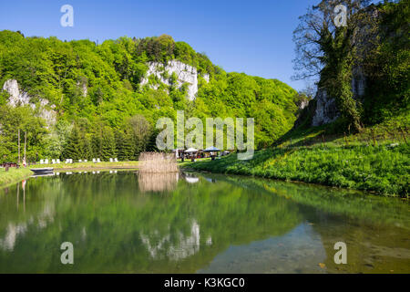 Europe, Poland, Lesser Poland Voivodeship, Krakow-Czestochowa Upland / Polish Jurassic Highland - Ojcow National Park Stock Photo