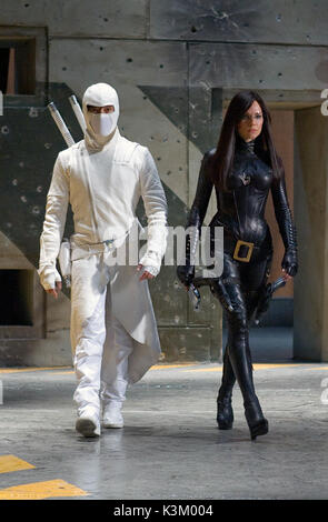 G.I. JOE: THE RISE OF COBRA  BYUNG-HUN LEE as Storm Shadow, SIENNA MILLER as Baroness        Date: 2009 Stock Photo