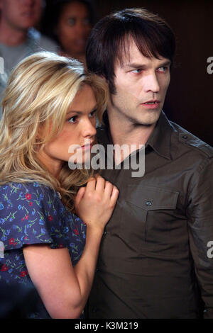 TRUE BLOOD Series,2/Episode,8/Timebomb ANNA PAQUIN as Sookie Stackhouse, STEPHEN MOYER as Bill Compton        Date: 2008 Stock Photo